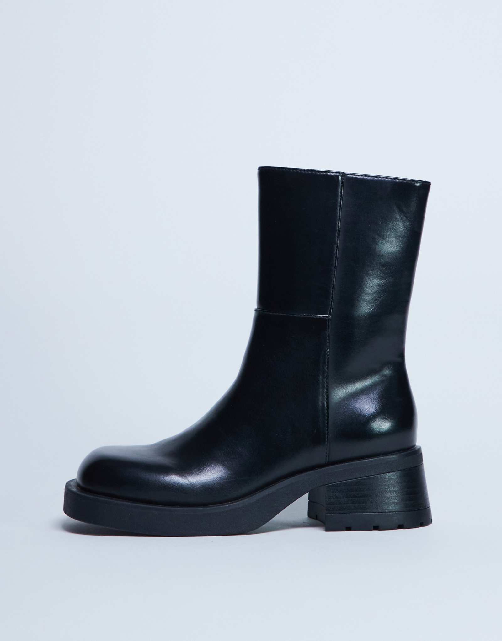Черные ботильоны Topshop Nina на массивном каблуке