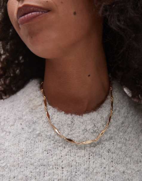 Topshop - Noelle - Fijne ketting in goudkleur - view 1