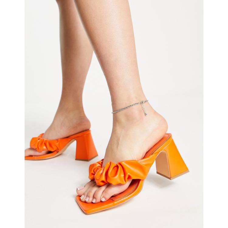 Topshop orange sandals cheap