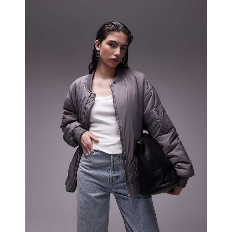 Nylon bomber jacket outlet womens