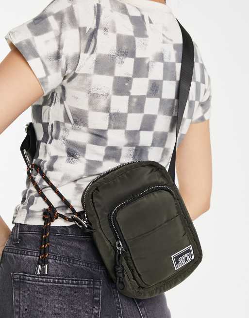 nylon crossbody in black ASOS
