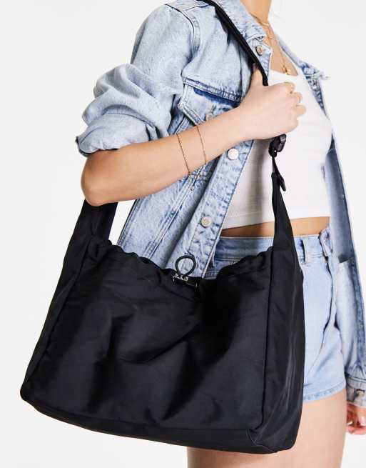 Black Nylon Shoulder Bag