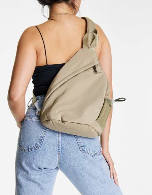 Topshop – Nylonowy plecak z jednym ramiączkiem
