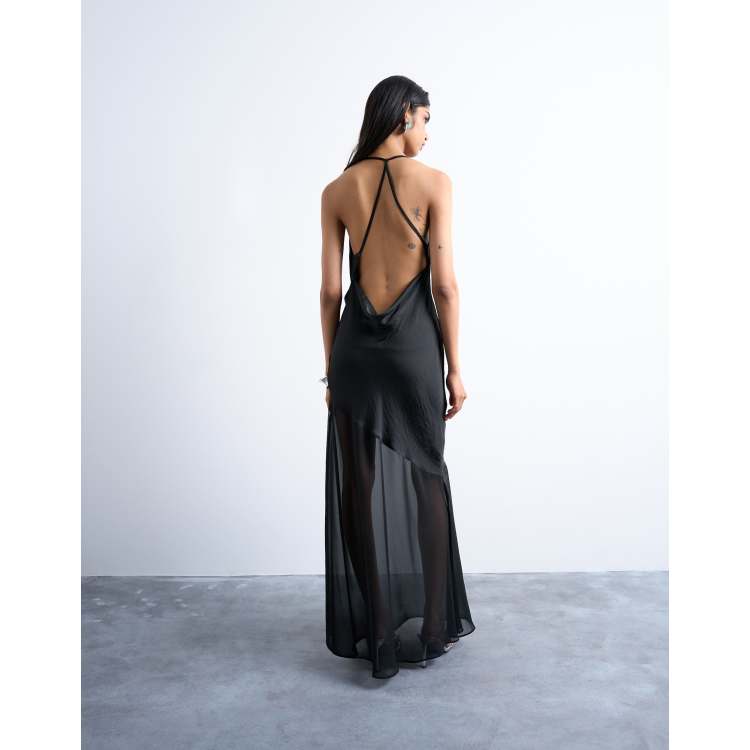 スーツ・フォーマル・ドレス KnuthMarf back open sheer dress 208803953-1-black?$n_750w$&wid