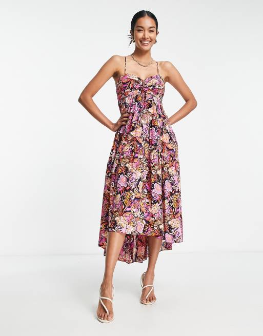 Topshop paisley 2025 midi dress