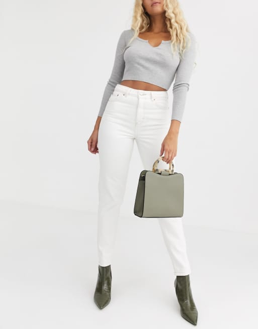 Topshop - Offwhite mom-jeans, 4 af 4