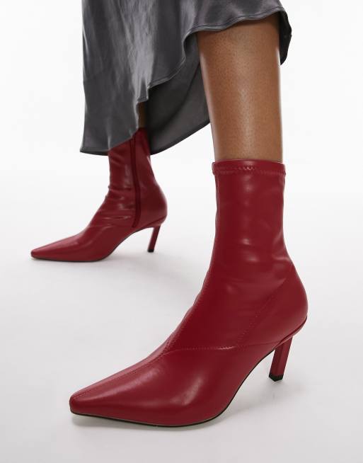 Topshop shop red boots