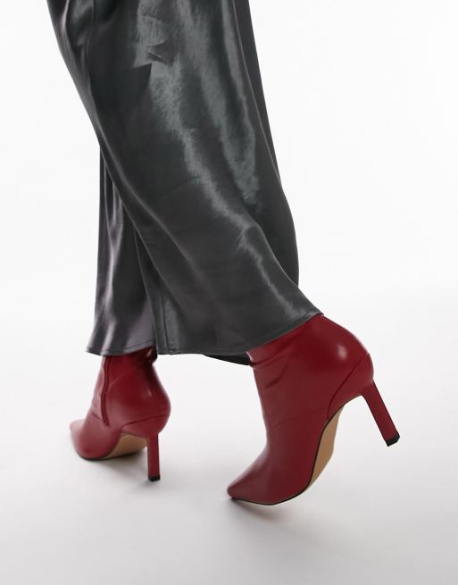 Topshop hotsell red boots