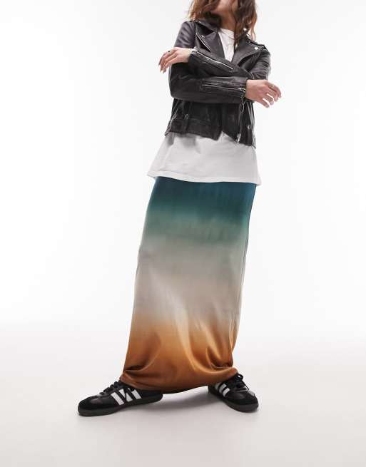 Ombre hotsell maxi skirt