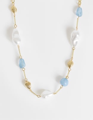 Topshop Omelia Necklace In Gold