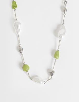 Topshop Omelia Necklace In Metallic