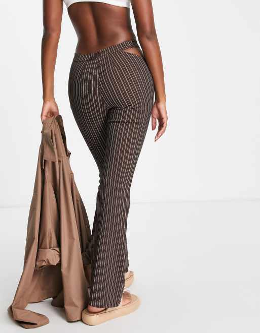 KADE Light Brown Belly Formal Pants For Women