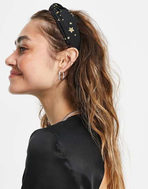 Topshop – Opaska na głowę z węzłem i wzorem w gwiazdki, 3 z 4