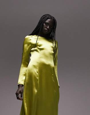 Chartreuse Color Dress