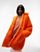 asos.com | Topshop - Orange chunky coat in teddy