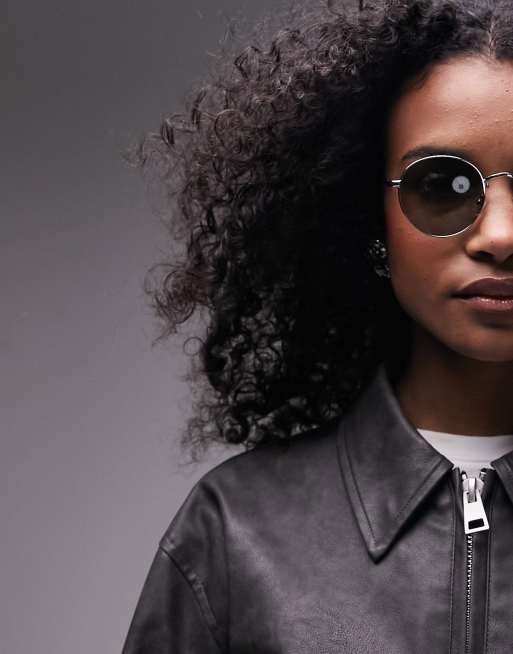 Topshop - Orchid - Ronde zonnebril in zilver, 3 van 4