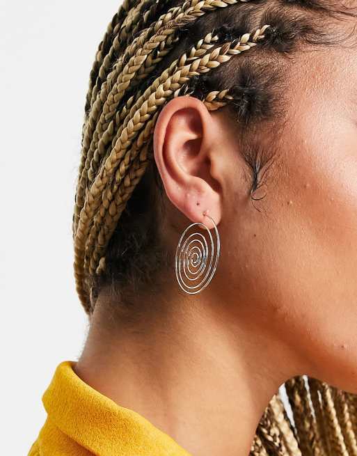 Topshop - Orecchini pendenti color oro a spirale