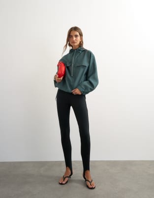 Topshop Organza Bomber Jacket In Blue