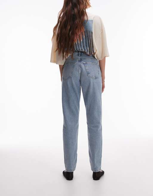 Topshop Original Mom high rise jean in bleach, 3 of 5