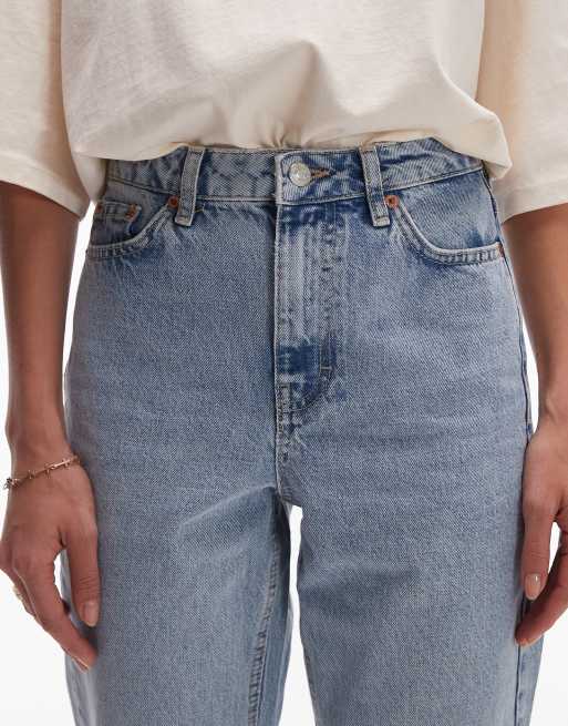 Topshop Original Mom high rise jean in bleach, 5 of 5