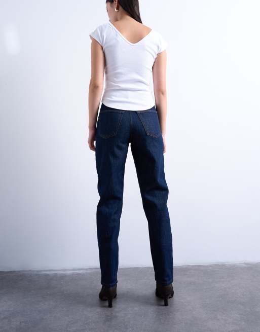 Topshop - Original Mom - Indigoblå mom-jeans med høj talje, 2 af 7