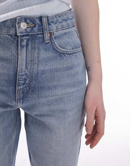 Topshop - Original - Mom jeans a vita alta lavaggio candeggiato, 3 di 5