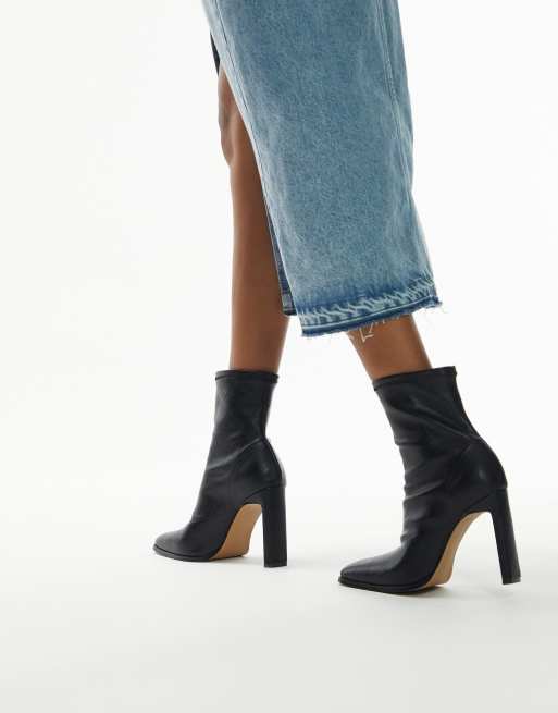 Topshop brown 2024 ankle boots