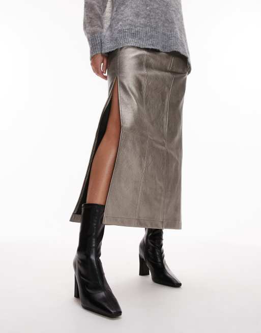 Topshop – Orry – Svarta boots med hög klack och spetsig tå, 2 av 4