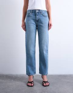 Orson mid rise comfort straight jean in bleach