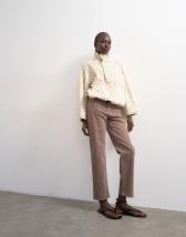 Topshop Orson mid rise comfort straight jean in otter