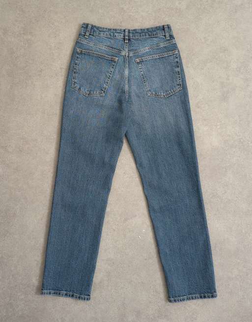 Topshop - Orson - Vaqueros azul oscuro cómodos de talle medio, 6 de 8