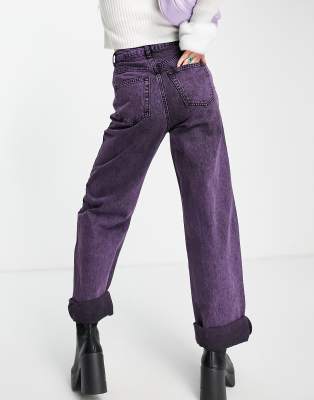 purple mom jeans