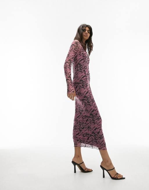 Snake print maxi dress on sale topshop