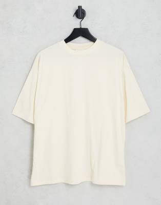 Topshop oversize boyfriend t-shirt in stone