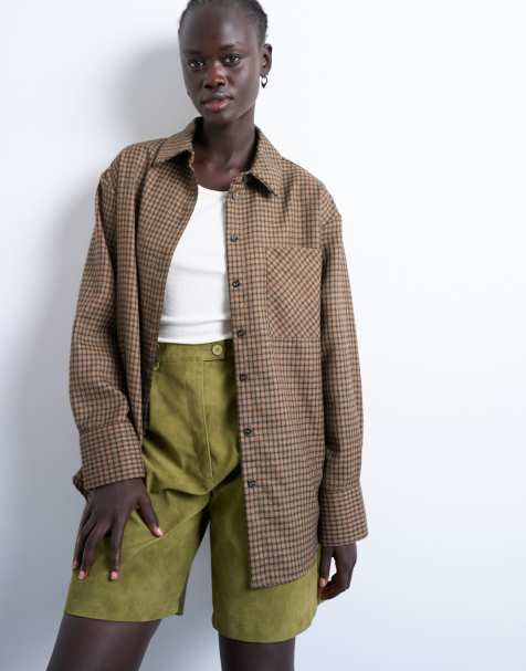 Topshop – Oversize-Hemd mit Heritage-Karo - view 1
