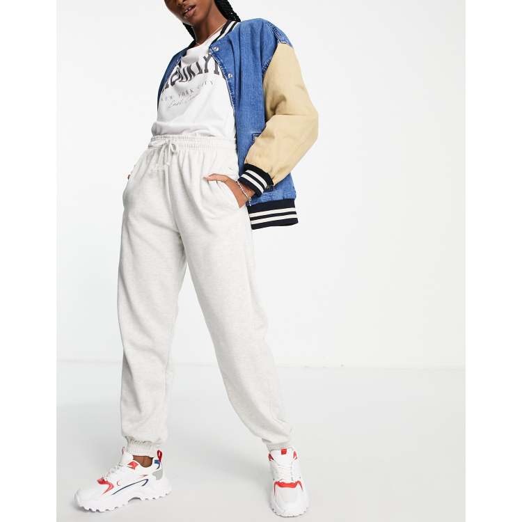 White oversized 90s joggers outlet