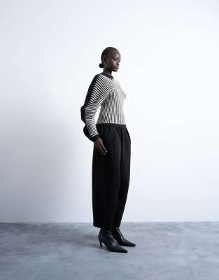 Topshop Oversized Barrel Leg Sweatpants In Animal Print