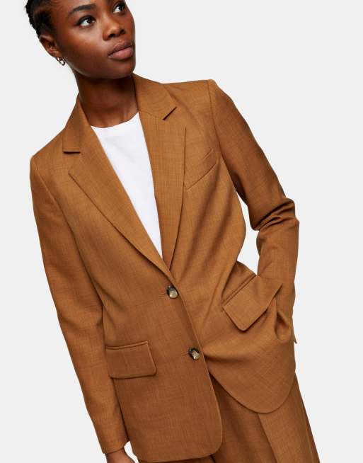 Asos clearance camel blazer