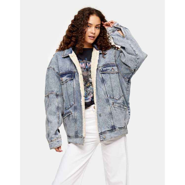 Topshop moto jean jacket sale