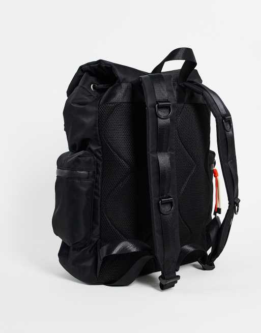 Topshop oversized bungee detail backpack