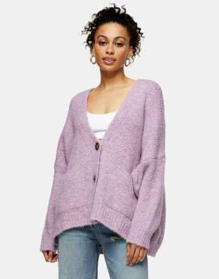 oversized lilac cardigan