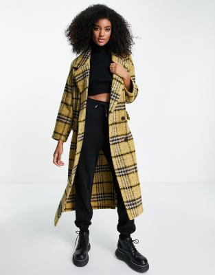 Topshop hotsell yellow coat