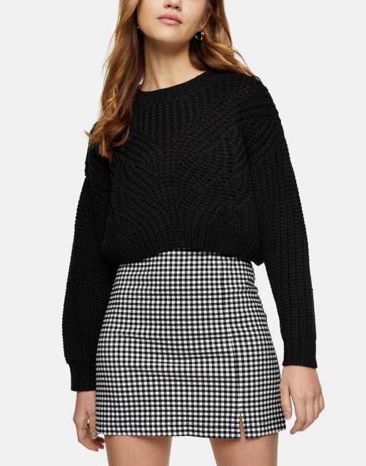 Oversized cropped deals sweater