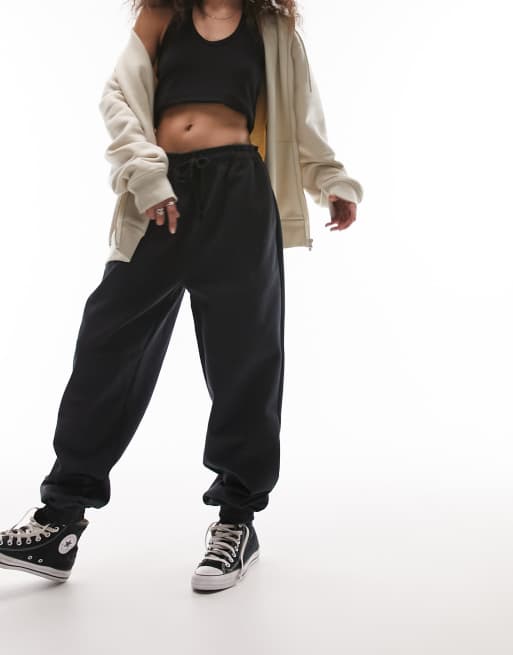 Oversized Joggers  Washed Black – BRUNETTE The Label