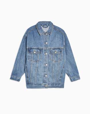 thin oversized denim jacket