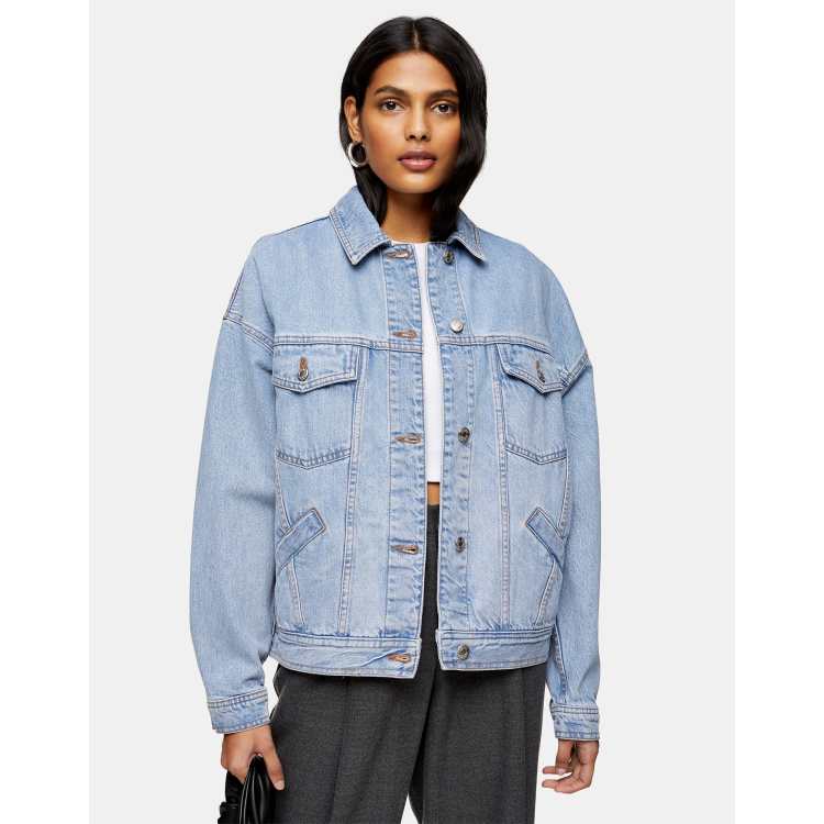 Sequin denim jacket topshop hot sale
