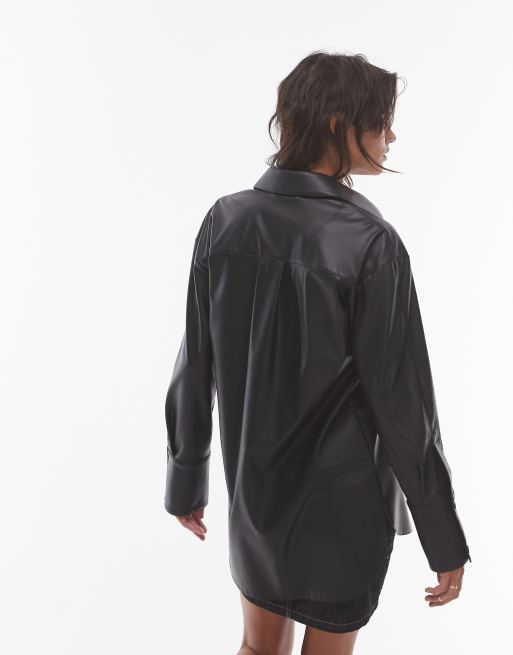 Aderes Vegan Leather Shirt