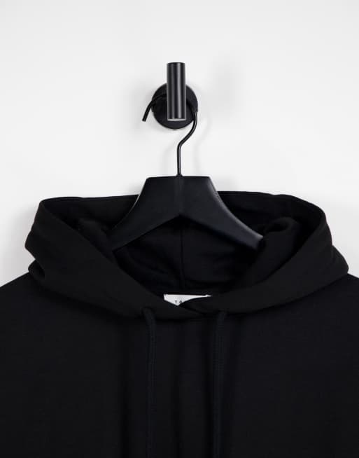 Black store hoodie topshop