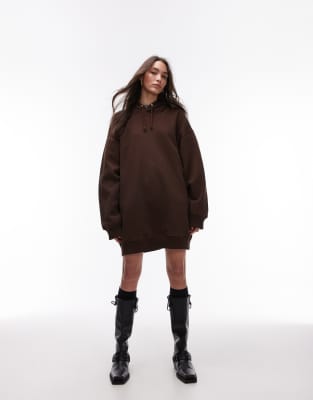 chocolate brown halter neck dress With Jean | Magnol Dress