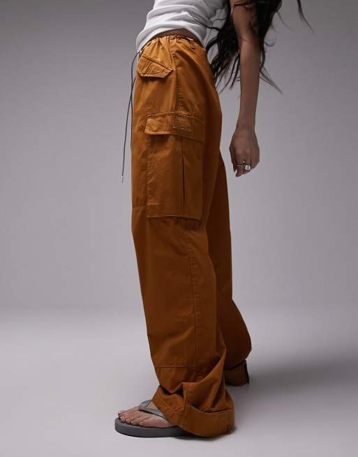 Orange baggy cargo pants hotsell